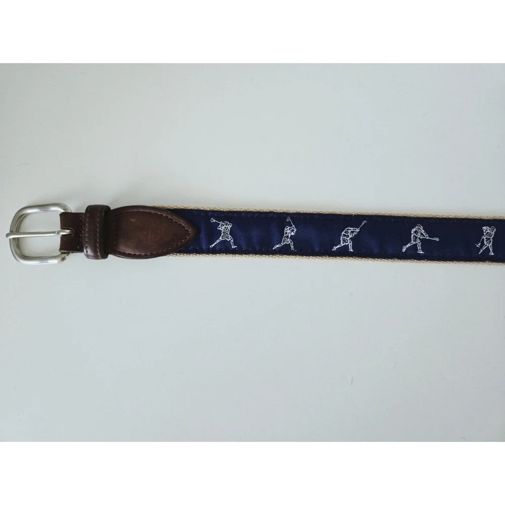 The Belted Cow Belt‎ - Made in Maine Lacrosse Brass Buckle Size 44